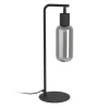 Eglo MAIONE Tafellampen staal zwart / glas gestoomd grijs H: 505 mm Discount