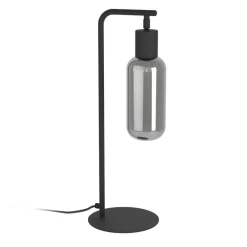 Eglo MAIONE Tafellampen staal zwart / glas gestoomd grijs H: 505 mm Discount