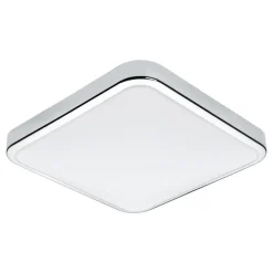 Eglo MANILVA 1 Plafondarmaturen staal chroom / Kunststof wit H: 70 mm Discount