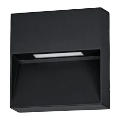 Eglo MARUGGIO Wandlamp aluminium zwart / Kunststof transparant H: 150 mm Sale