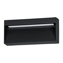 Eglo MARUGGIO Wandlamp aluminium zwart / Kunststof transparant H: 90 mm Outlet