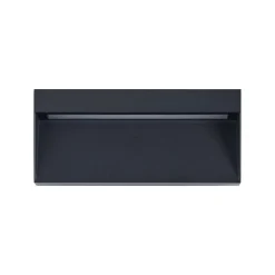 Eglo MARUGGIO Wandlamp aluminium zwart / Kunststof transparant H: 90 mm Outlet