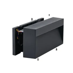 Eglo MARUGGIO Wandlamp aluminium zwart / Kunststof transparant H: 90 mm Outlet