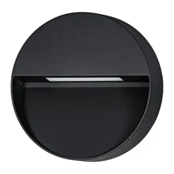 Eglo MARUGGIO Wandlamp aluminium zwart / Kunststof transparant Ø 150 mm