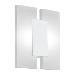 Eglo METRASS 2 Wand-/plafondlamp aluminium wit / Kunststof satijn H: 200 mm Outlet
