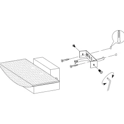 Eglo METRASS Wandlamp aluminium zwart / Kunststof satijn H: 105 mm Clearance
