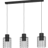Eglo MILLIGAN hanglamp staal zwart, wit H: 1100 mm Clearance