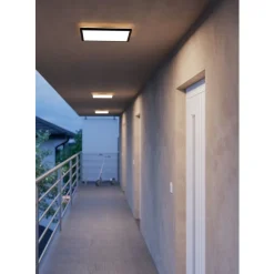 Eglo MINERARIO Plafondarmaturen Kunststof zwart / Kunststof wit H: 30 mm Outlet