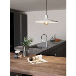 Eglo MINIERE hanglamp staal zwart / staal grijs H: 1100 mm | Ø 420 mm New