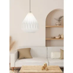 Eglo MINTING hanglamp staal zwart / papier wit H: 1100 mm | Ø 450 mm Hot