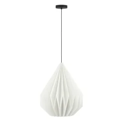 Eglo MINTING hanglamp staal zwart / papier wit H: 1100 mm | Ø 450 mm Hot