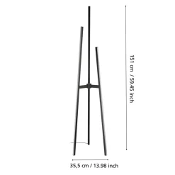 Eglo MONGOLANA Staande lampen aluminium, staal zwart / Kunststof wit H: 1510 mm Discount