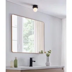 Eglo MOSIANO Wand-/plafondlamp staal zwart / glas opaal-mat wit H: 115 mm | Ø 110 mm Outlet