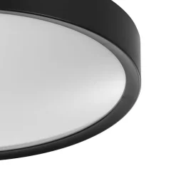 Eglo MUSURITA Plafondarmaturen kunststof, staal zwart / Kunststof wit H: 75 mm | Ø 440 mm Online