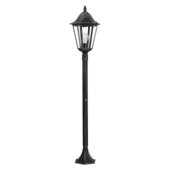 Eglo NAVEDO Staande lampen aluminium zwart, zilver-patina / Glas helder H: 1200 mm | Ø 230 mm Outlet
