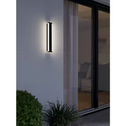 Eglo NEVIANO Wandlamp staal, kunststof zwart / Kunststof wit H: 65 mm New