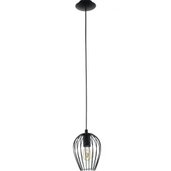 Eglo NEWTOWN hanglamp staal zwart H: 1100 mm | Ø 160 mm