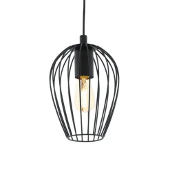Eglo NEWTOWN hanglamp staal zwart H: 1100 mm | Ø 160 mm