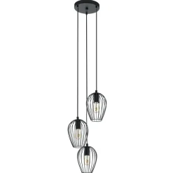 Eglo NEWTOWN hanglamp staal zwart H: 1300 mm | Ø 380 mm Online