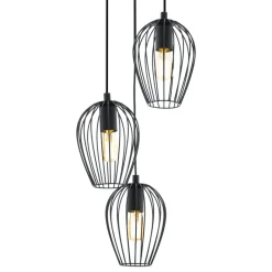 Eglo NEWTOWN hanglamp staal zwart H: 1300 mm | Ø 380 mm Online