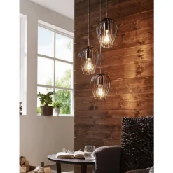 Eglo NEWTOWN hanglamp staal zwart H: 1300 mm | Ø 380 mm Online