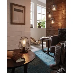 Eglo NEWTOWN hanglamp staal zwart H: 1300 mm | Ø 380 mm Online