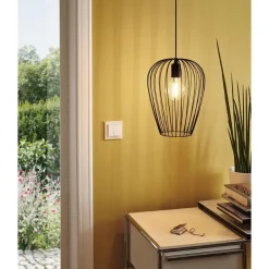 Eglo NEWTOWN hanglamp staal zwart H: 1100 mm | Ø 275 mm