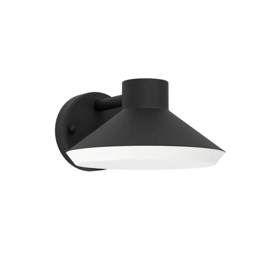 Eglo NINNARELLA Wandlamp staal zwart / Kunststof wit H: 110 mm Clearance