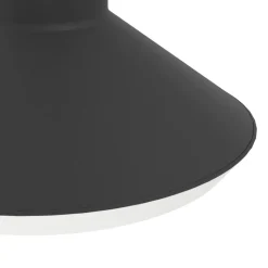 Eglo NINNARELLA Wandlamp staal zwart / Kunststof wit H: 110 mm Clearance