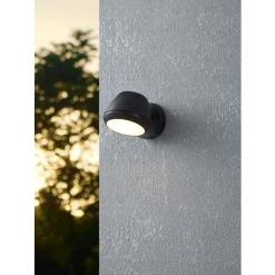 Eglo NIVAROLO Wandlamp staal zwart / Kunststof wit H: 135 mm Sale