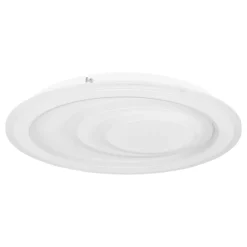 Eglo PALAGIANO 1 Plafondarmaturen staal wit / kunststof, staal satijn, wit H: 50 mm | Ø 380 mm Discount