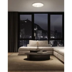 Eglo PALAGIANO Plafondarmaturen staal wit / kunststof, staal satijn, wit H: 55 mm | Ø 380 mm Online