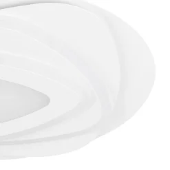 Eglo PALAGIANO Plafondarmaturen staal wit / kunststof, staal satijn, wit H: 55 mm | Ø 380 mm Online