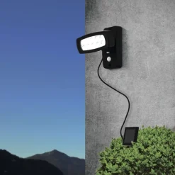 Eglo PALIZZI Wandlamp Kunststof zwart / Kunststof transparant H: 145 mm Sale