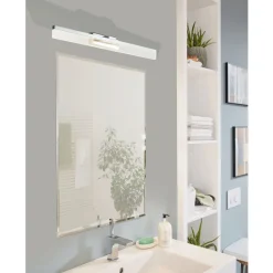 Eglo PALMITAL Wandlamp aluminium, staal chroom / Kunststof helder H: 80 mm Outlet