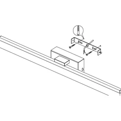 Eglo PALMITAL Wandlamp aluminium, staal chroom / Kunststof helder H: 80 mm Outlet