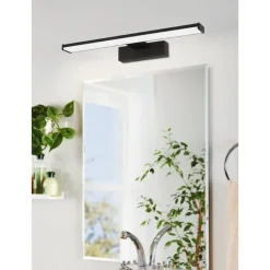 Eglo PANDELLA 1 Spiegelarmaturen aluminium, kunststof zwart / Kunststof wit H: 40 mm Outlet