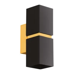 Eglo PASSA Wandlamp staal zwart, goud H: 170 mm Outlet