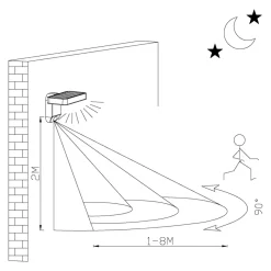 Eglo PASTION Wandlamp Kunststof zwart H: 120 mm Hot