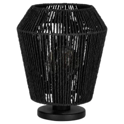 Eglo PERSLEY Tafellampen staal zwart / papier zwart H: 275 mm | Ø 220 mm Best