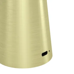 Eglo PICCOLA Tafellampen staal geelkoper-geborsteld / Kunststof wit H: 280 mm | Ø 130 mm Outlet