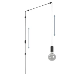 Eglo PINETINA hanglamp staal zwart H: 1280 mm Online