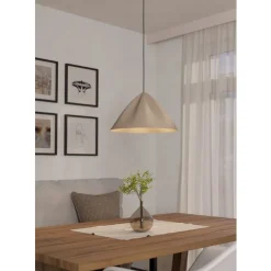 Eglo PODERE hanglamp staal zandkleuren H: 1100 mm | Ø 425 mm Online