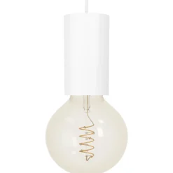 Eglo POZUETA 1 hanglamp staal wit H: 1100 mm | Ø 65 mm Discount