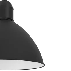 Eglo PRIDDY hanglamp staal zwart, wit H: 1100 mm | Ø 305 mm Hot