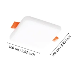 Eglo RAPITA inbouwarmatuur aluminium wit / Kunststof wit H: 20 mm New