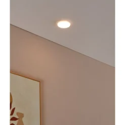 Eglo RAPITA inbouwarmatuur aluminium wit / Kunststof wit H: 20 mm | Ø 75 mm Discount