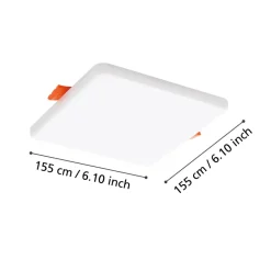 Eglo RAPITA inbouwarmatuur aluminium wit / Kunststof wit H: 20 mm Sale