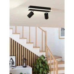 Eglo RIMBOCCHI 1 spot staal zwart / Kunststof satijn H: 140 mm New