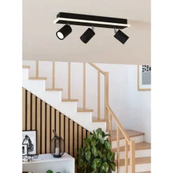 Eglo RIMBOCCHI 1 spot staal zwart / Kunststof satijn H: 140 mm Hot